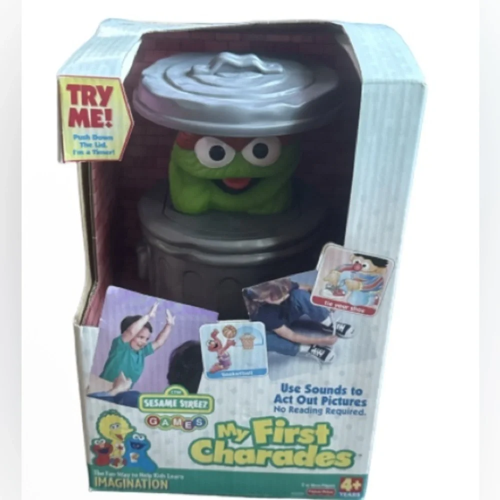 Sesame Street Oscar the Grouch my  first charades vintage 1999